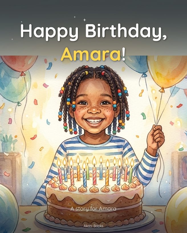 A child celebrating a birthday as the hero of their own storybook